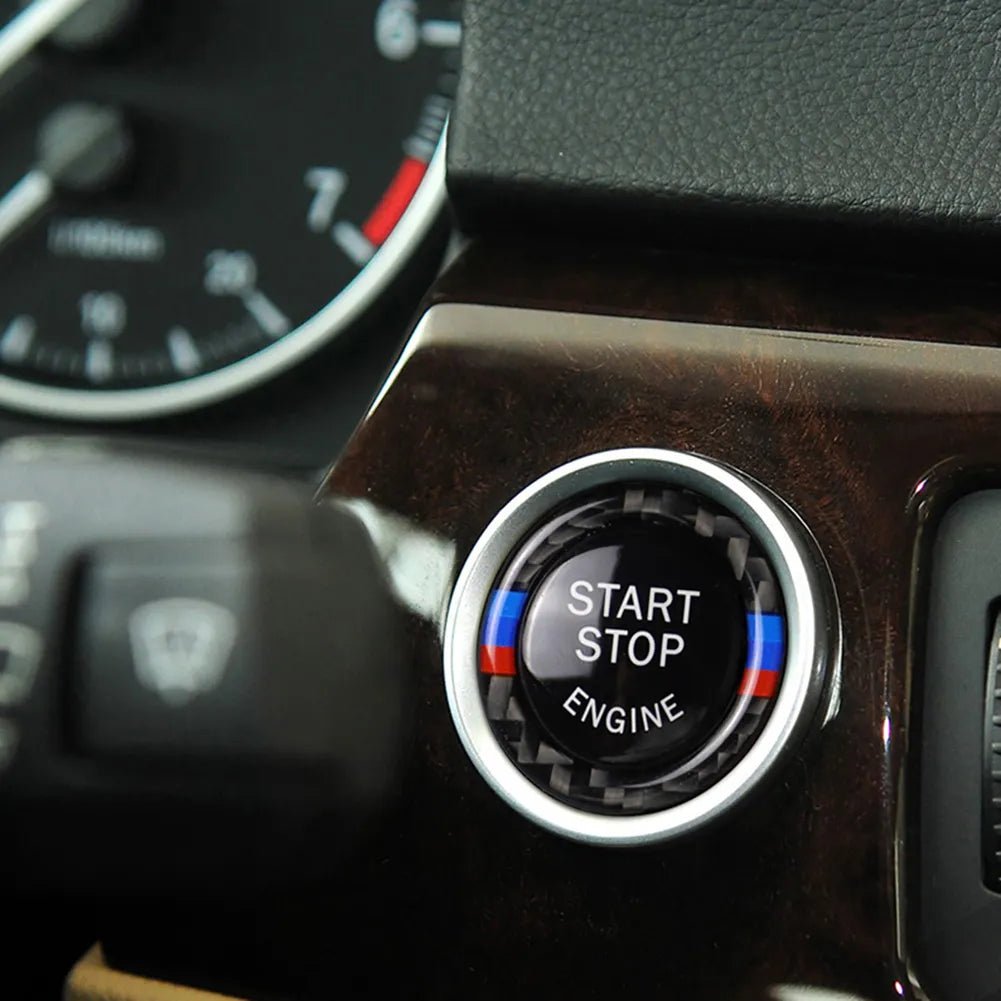 Engine Start Stop Button Carbon Cover Trim Sticker – Carbon Velocity -  Premium BMW Mods & Carbon Fiber Aftermarket Accessories