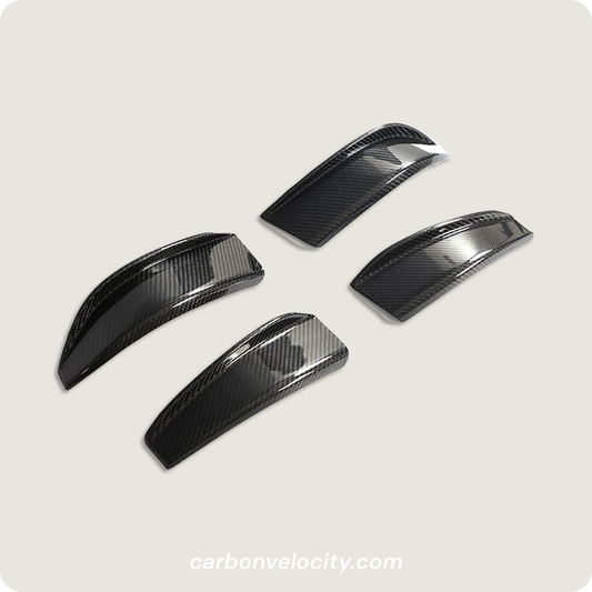 Carbon Fiber Front Bumper Canards for BMW 3 4 Series G80 M3 G82 G83 M4 2D 4-Door