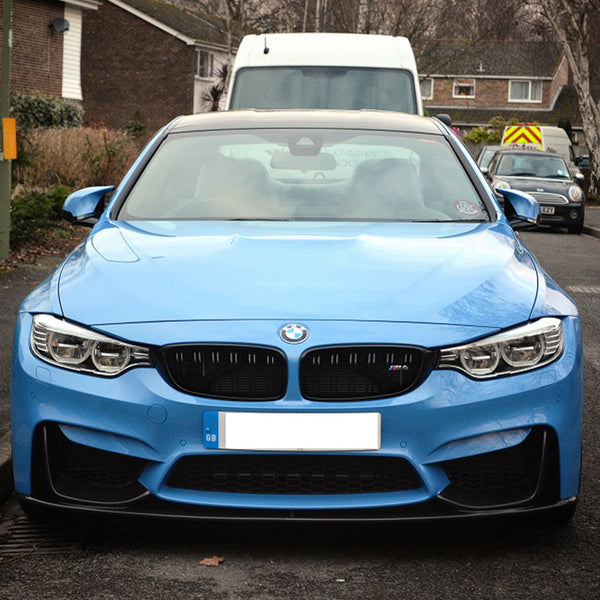 Carbon Fiber Front Lip Spoiler for BMW M3, M4 (F80, F82, F83) - Enhanced Aerodynamics & Style