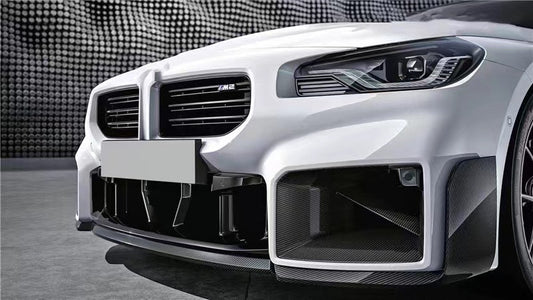 M2 G87 MP Style 3 PCS Carbon Fiber Front Lip Splitter