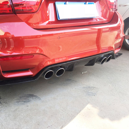 Carbon Fiber 3D Rear Bumper Lip for BMW F80 M3 4Dr & F82 M4 2Dr - Enhanced Durability