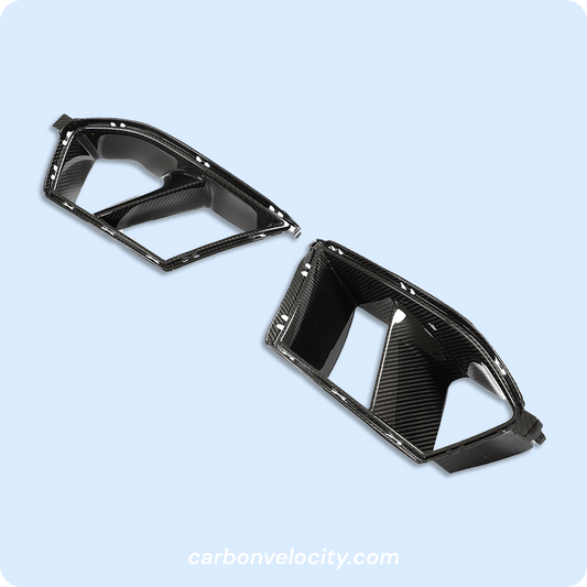 Dry Carbon Fiber Front Bumper Vents for BMW G82 M4