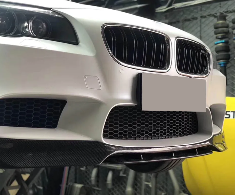 Carbon Fiber Front Bumper Lip Spoiler for BMW 5 Series F10 M Sport Sedan 2012-2016