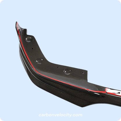 Carbon Fiber Front Bumper Lip Spoiler Glossy Black for BMW 3 Series G20