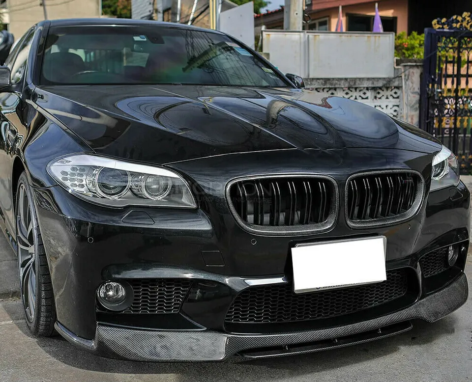 Carbon Fiber Front Bumper Lip Spoiler for BMW 5 Series F10 M Sport Sedan 2012-2016