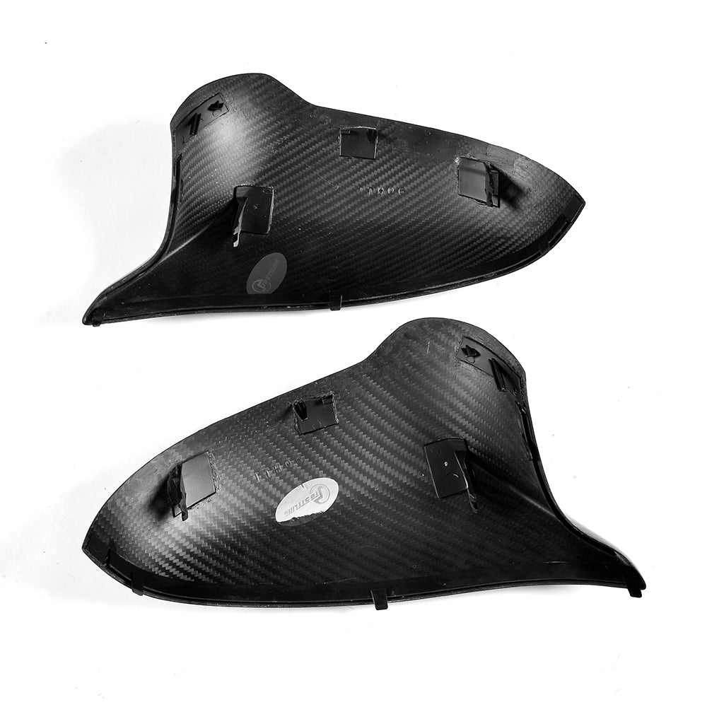 Carbon Fiber Side Mirror Covers for BMW M3 M4 F80 F82 F83, Aftermarket LHD Only Caps