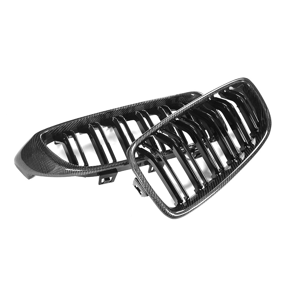 Carbon Fiber & ABS Front Grill for BMW 3/4 Series - Compatible with F32 M4, F33  M4, F36  M4, F82 M4, F83 M4, F80 M3 Models