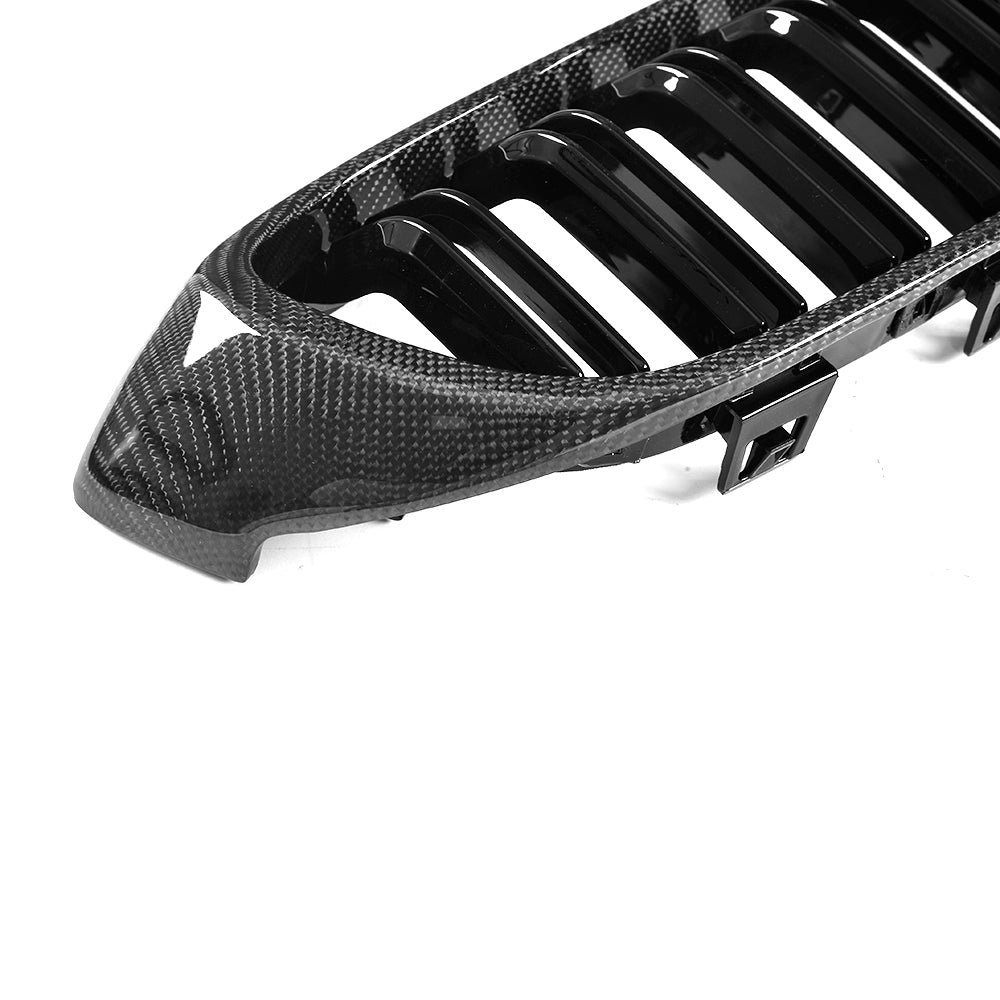 Carbon Fiber & ABS Front Grill for BMW 3/4 Series - Compatible with F32 M4, F33  M4, F36  M4, F82 M4, F83 M4, F80 M3 Models