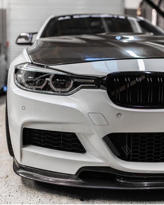 Carbon Fiber Front Bumper Lip Spoiler for BMW 3 Series F30 2012-2018