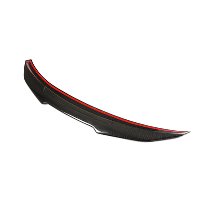 Carbon Fiber Rear Trunk Spoiler for BMW M4 Coupe F82, Enhanced Aerodynamics and Style