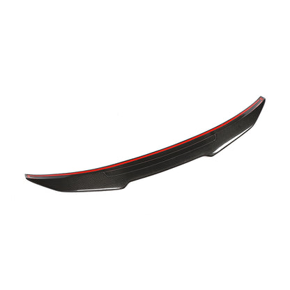 Carbon Fiber Rear Trunk Spoiler for BMW M4 Coupe F82, Enhanced Aerodynamics and Style
