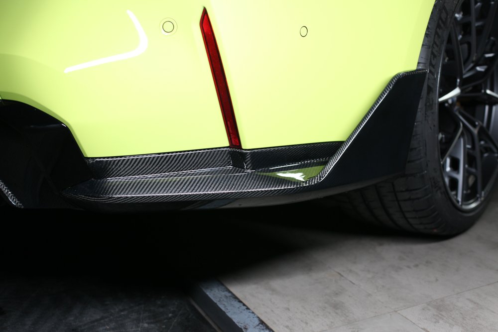 Carbon Fiber Rear Bumper Splitter Fins