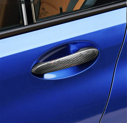 CV Signature Upgrade- Combo of roundels(set of 3), carbon fiber door handle trim, alcantara key case