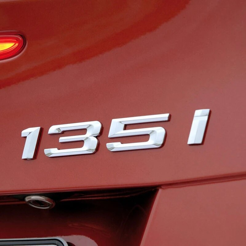 Car ABS Trunk Letters Logo Badge Emblem Sticker For BMW 1 Series
