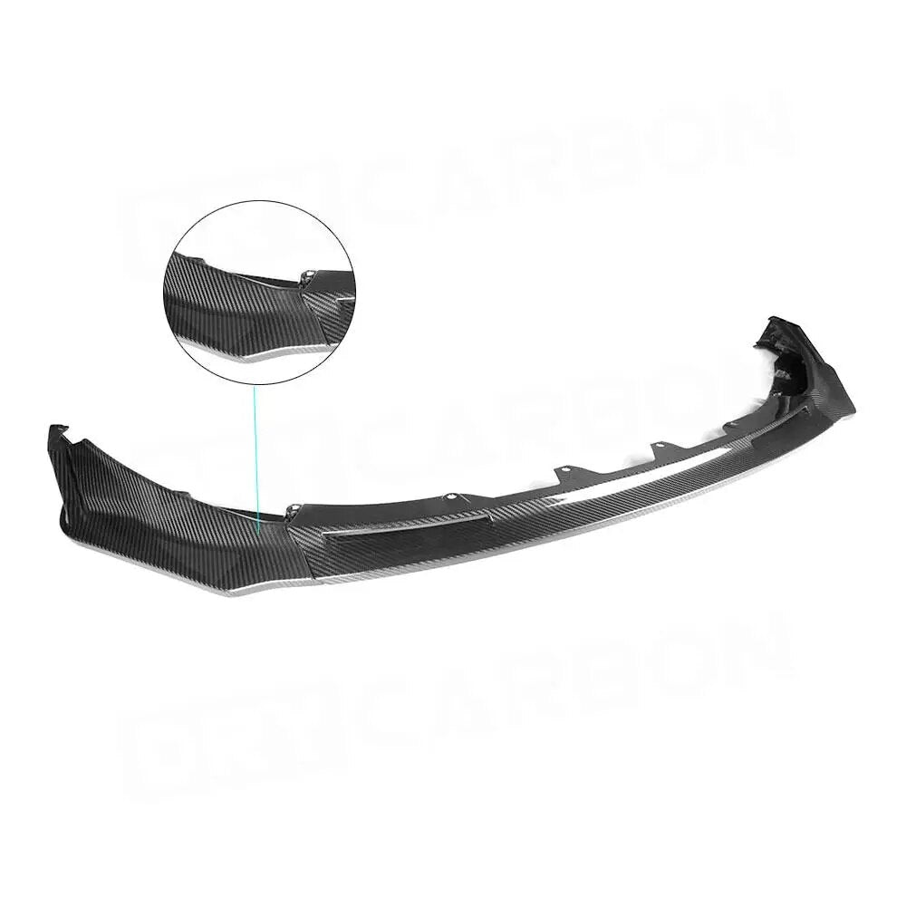 V Style Carbon Fiber Front Lip Spoiler for BMW 3 4 Series G80 M3 G82 G83 M4, M4 Competition 2021+