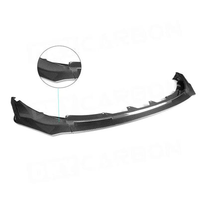 V Style Carbon Fiber Front Lip Spoiler for BMW 3 4 Series G80 M3 G82 G83 M4, M4 Competition 2021+
