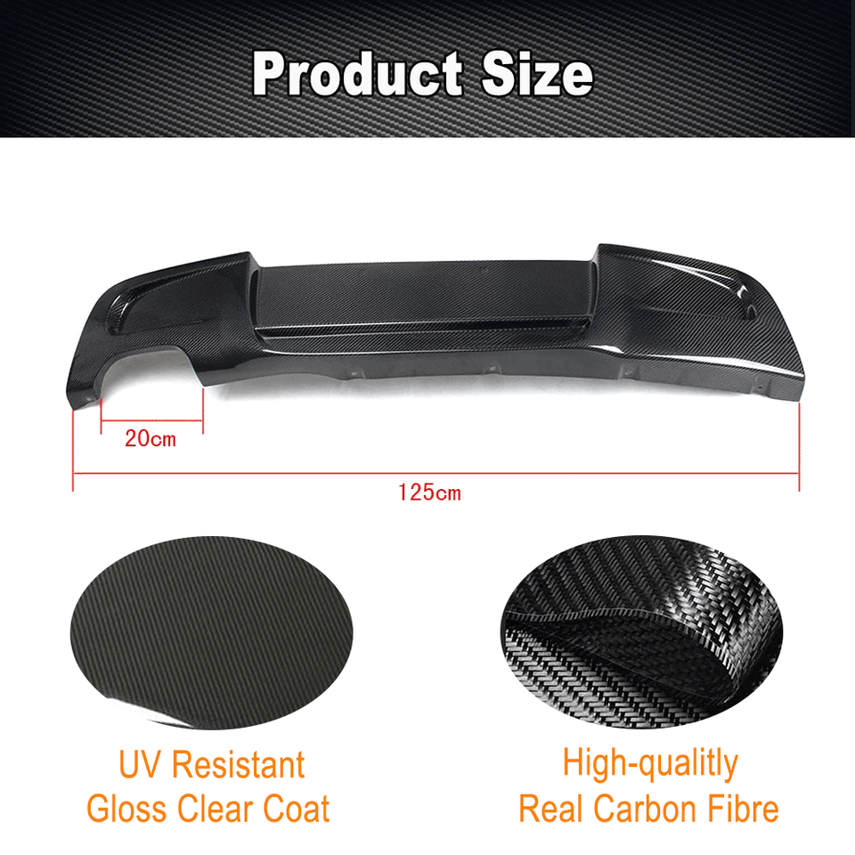 Carbon Fiber Rear Bumper Diffuser