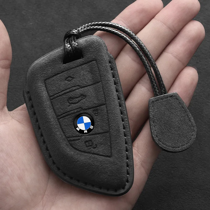 Bmw key holder on sale leather